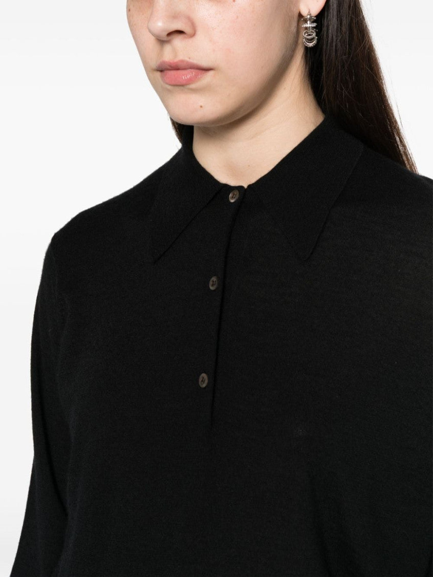 Black Full Sleeves Polo Shirt 5