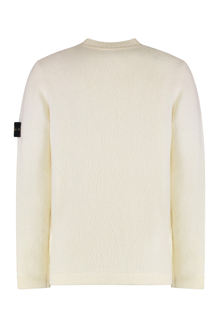 White Sweater with brushed texture 2