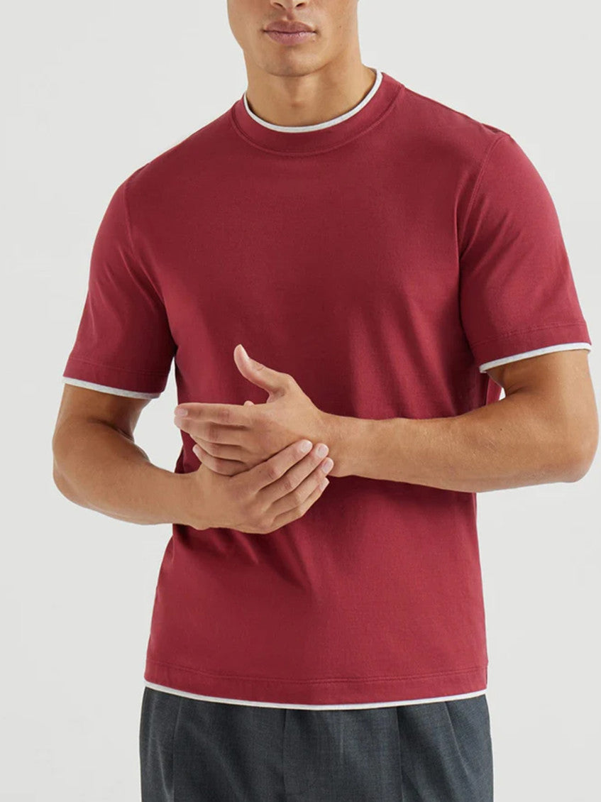 Red Crew Neck T-shirt 2