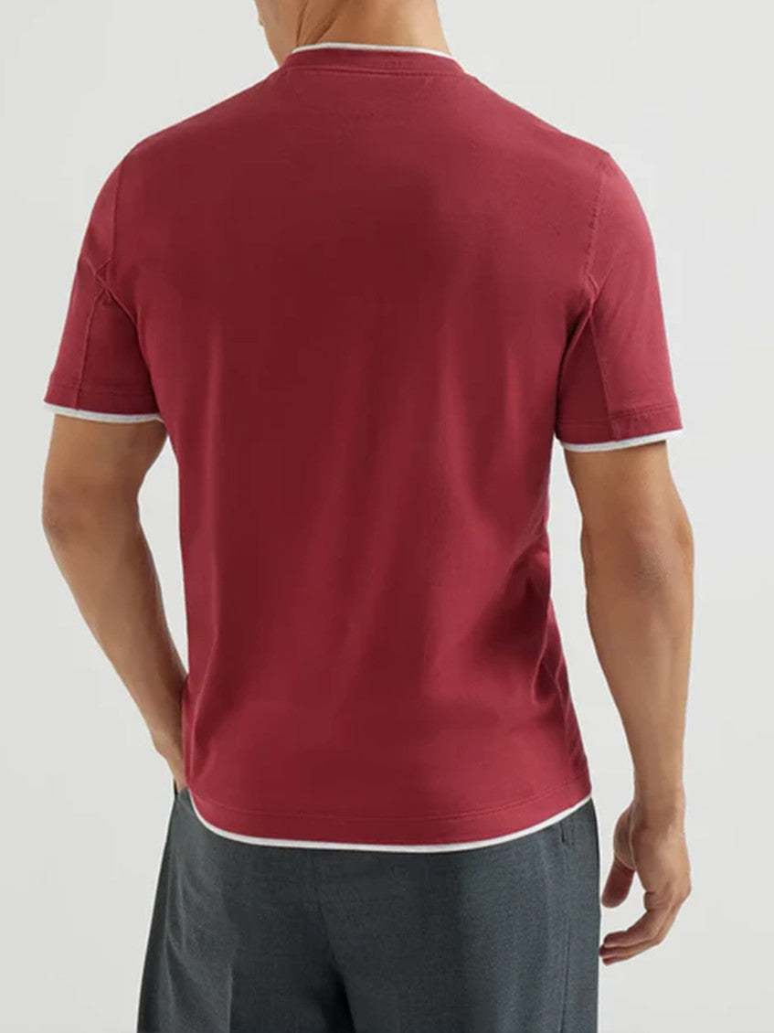 Red Crew Neck T-shirt 3