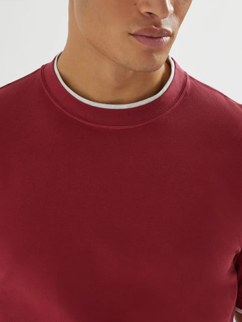 Red Crew Neck T-shirt 4