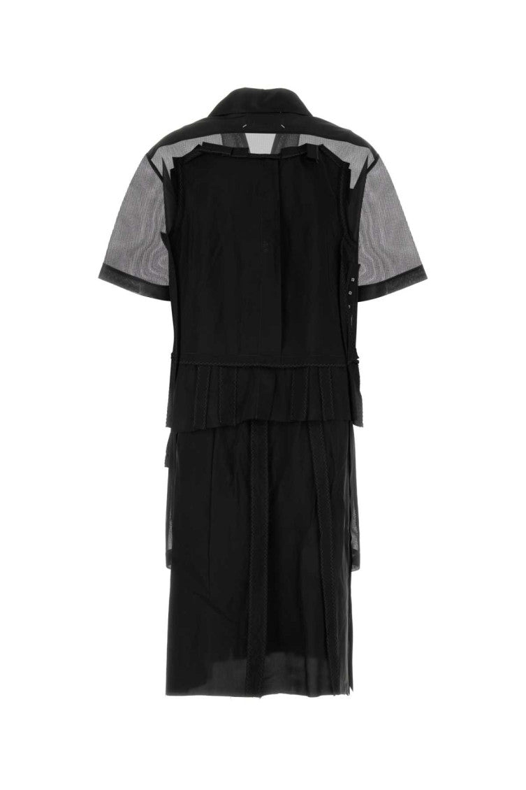 Black Layered Midi Dress 2