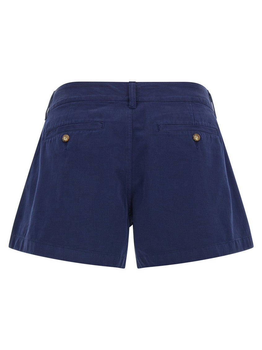 Blue Cotton Chino Shorts 2