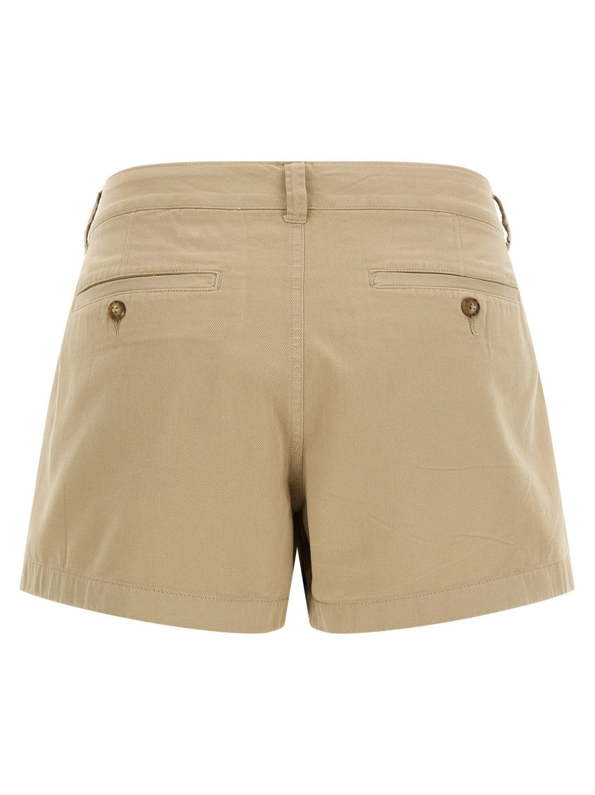 Beige Cotton Chino Shorts 2
