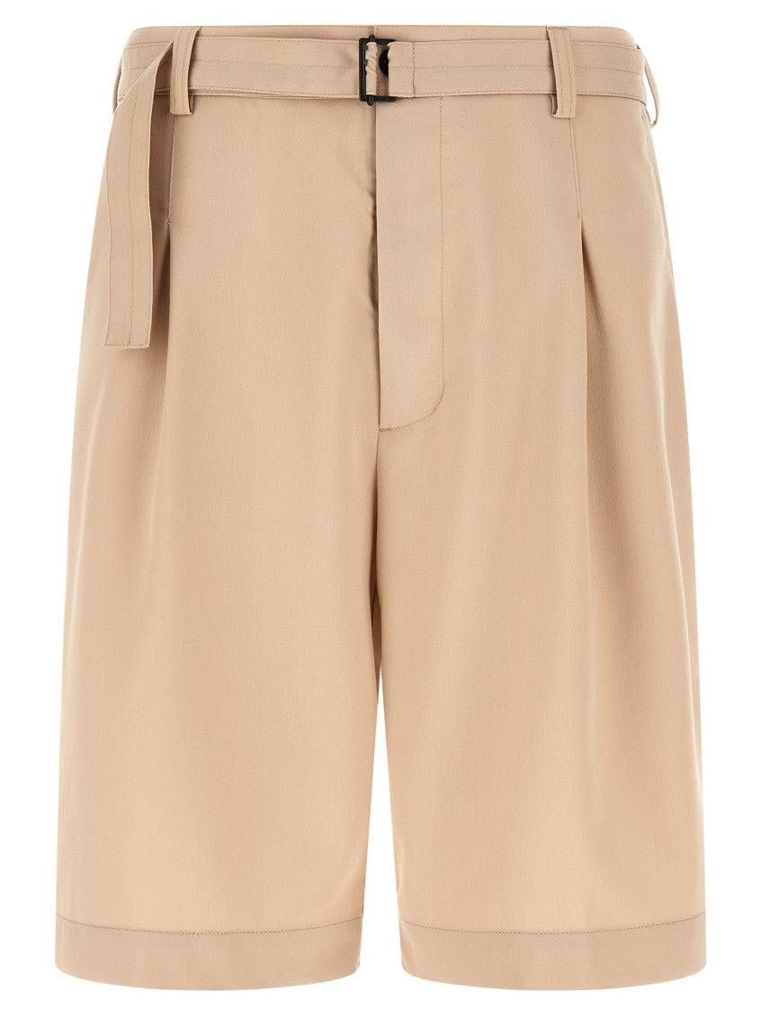 Beige 'Viper' Bermuda Shorts 1