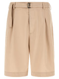 Beige 'Viper' Bermuda Shorts 1