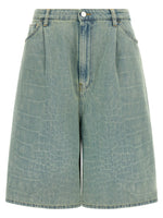 Light Blue 'Kate' Bermuda Shorts 1