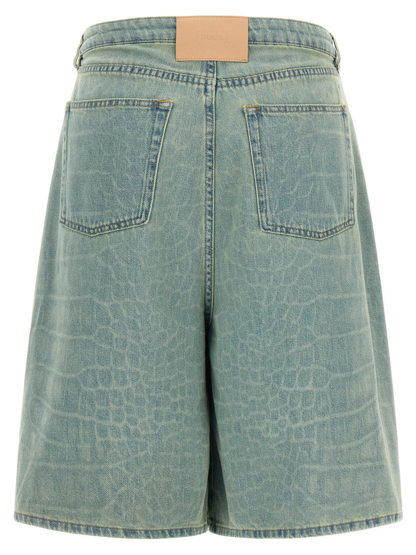 Light Blue 'Kate' Bermuda Shorts 2