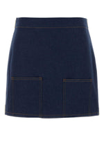 Blue Denim Mini Skirt 1