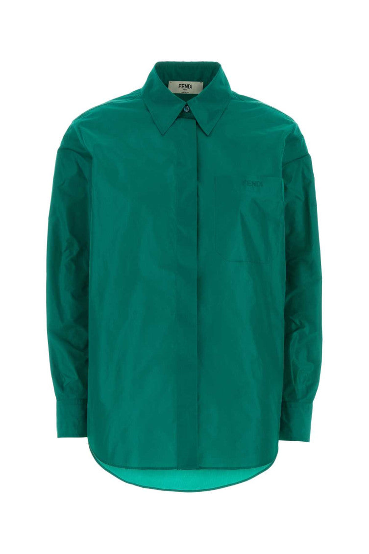 Light Blue Classic Collar Logo Shirt 1