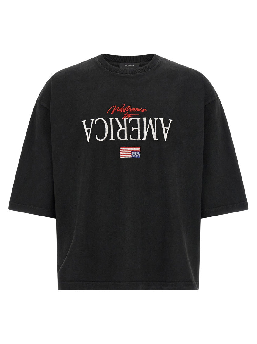 Black 'Welcome To America' T-shirt 1