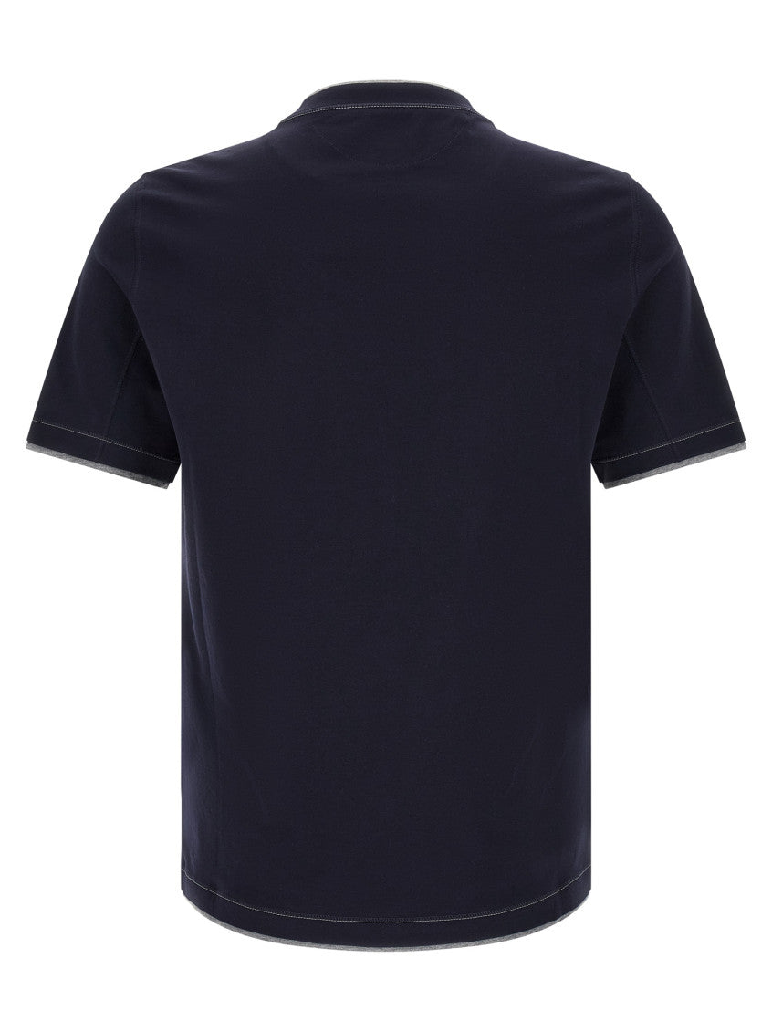 Blue Double Layer T-shirt 2