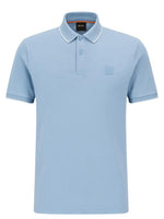 Blue Textured Polo T-Shirt 1