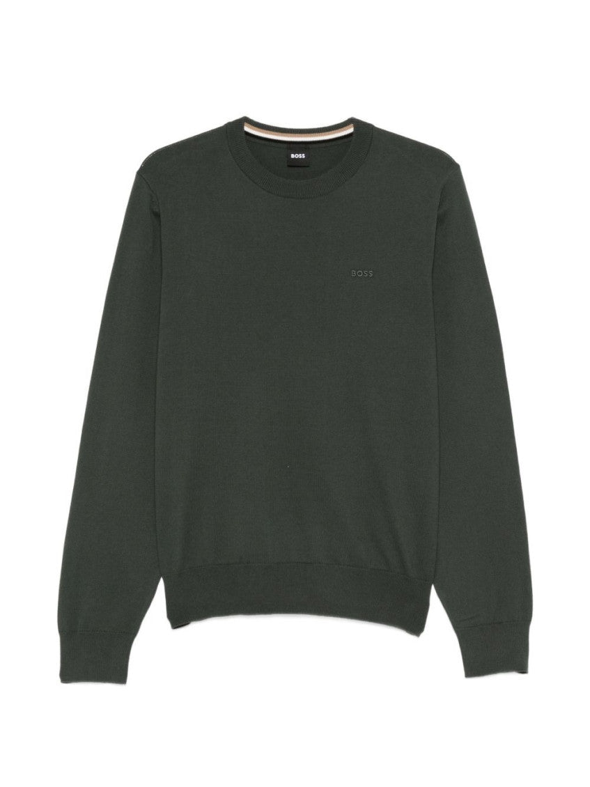 Dark Green Crew Neck Sweatshirt 1