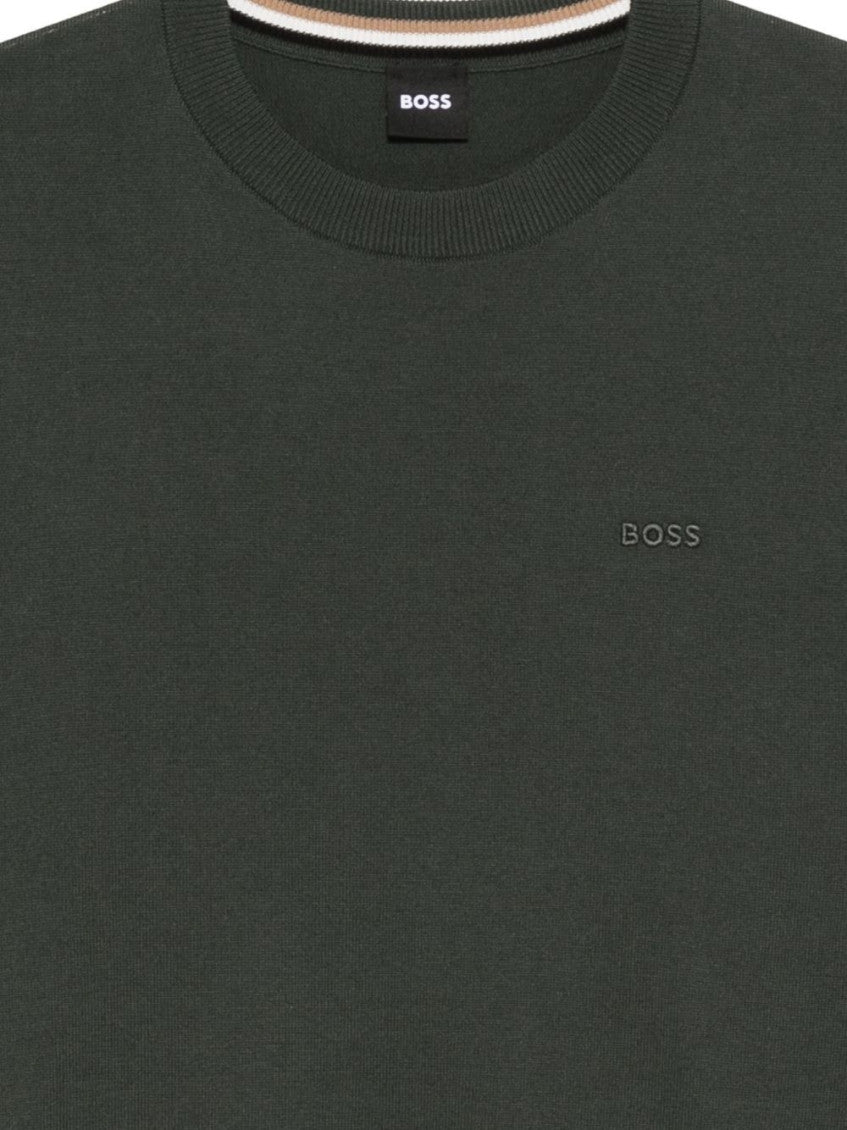 Dark Green Crew Neck Sweatshirt 2