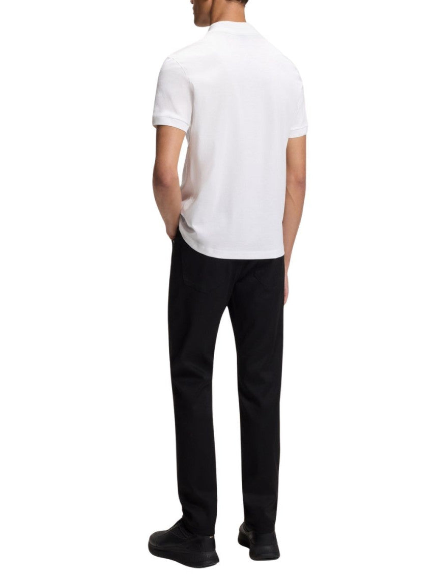 White Cotton Solid Polo 3