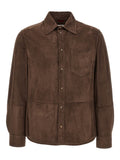 Brown Suede Overshirt 1