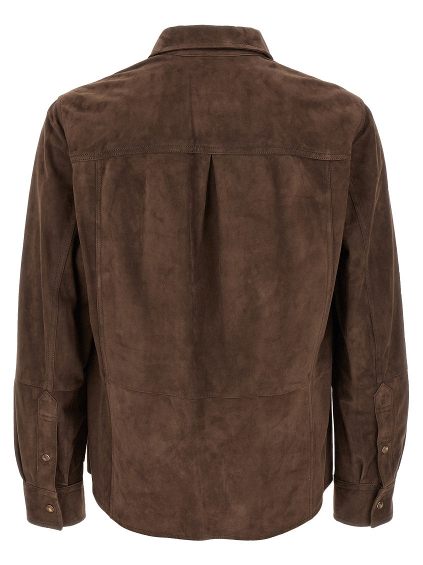 Brown Suede Overshirt 2