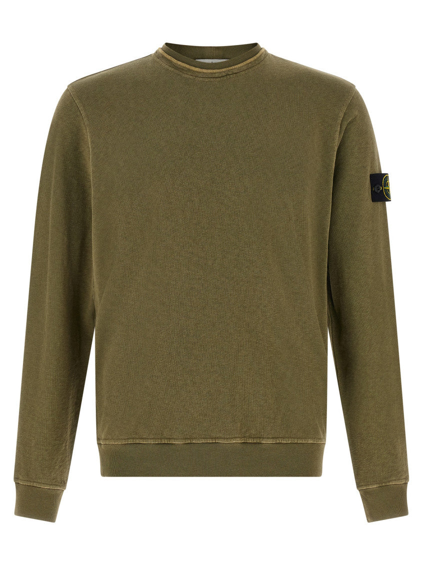 Green Brushed Cotton Sweatshirt 1