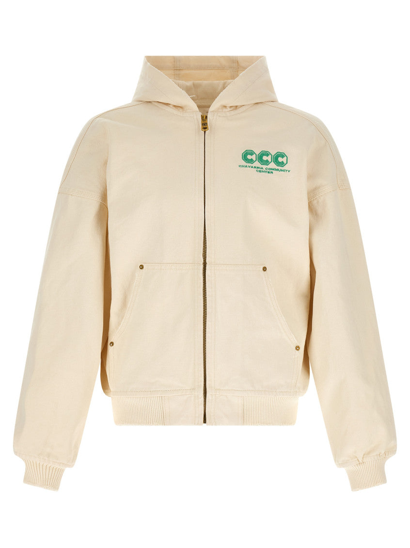 Yellow 'Juggernaut Workwear' Hoodie 1