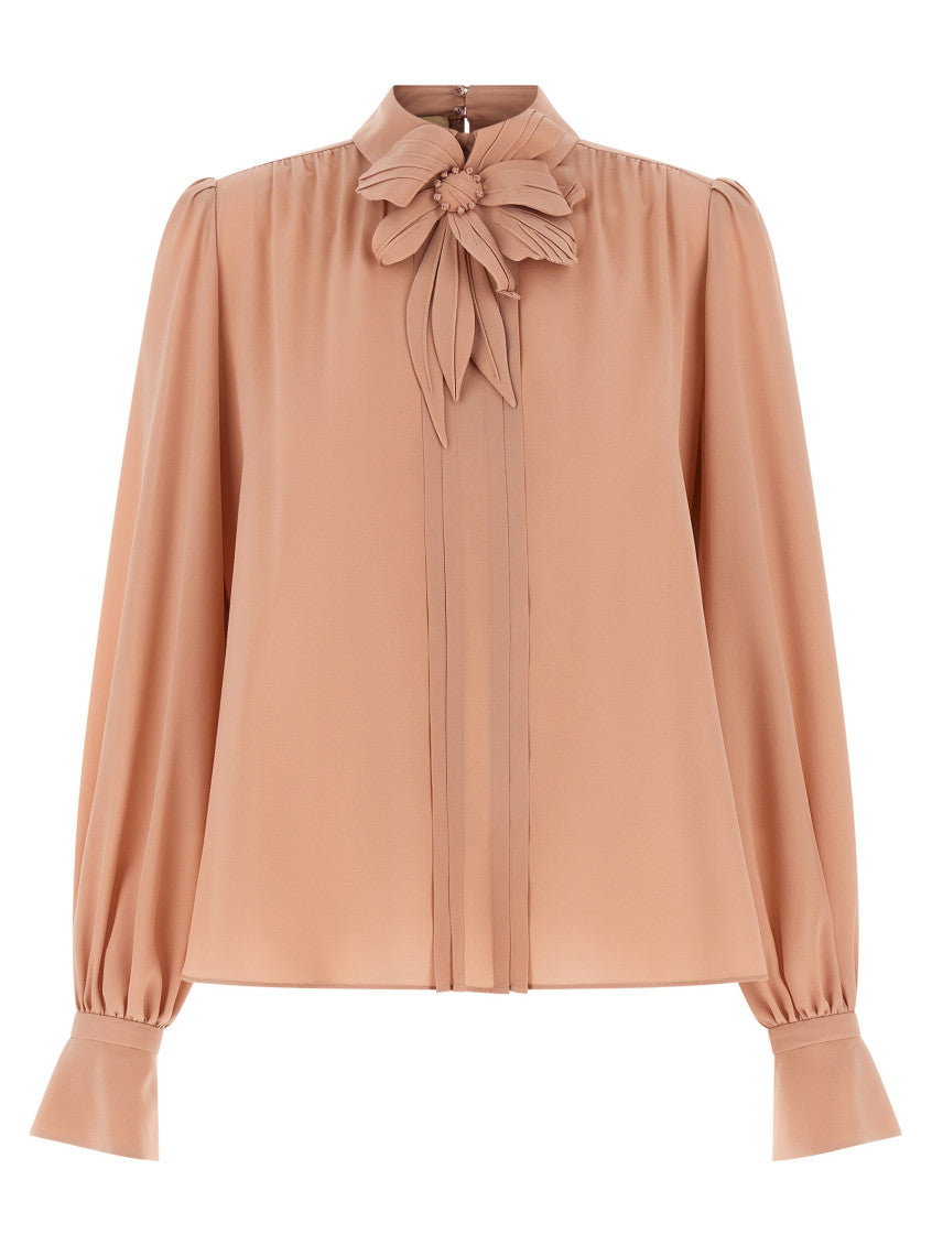 Pink Crêpe Top 1