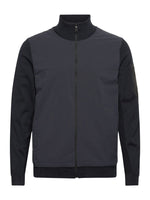 Navy Blue Zip-Up Bomber Jacket 1