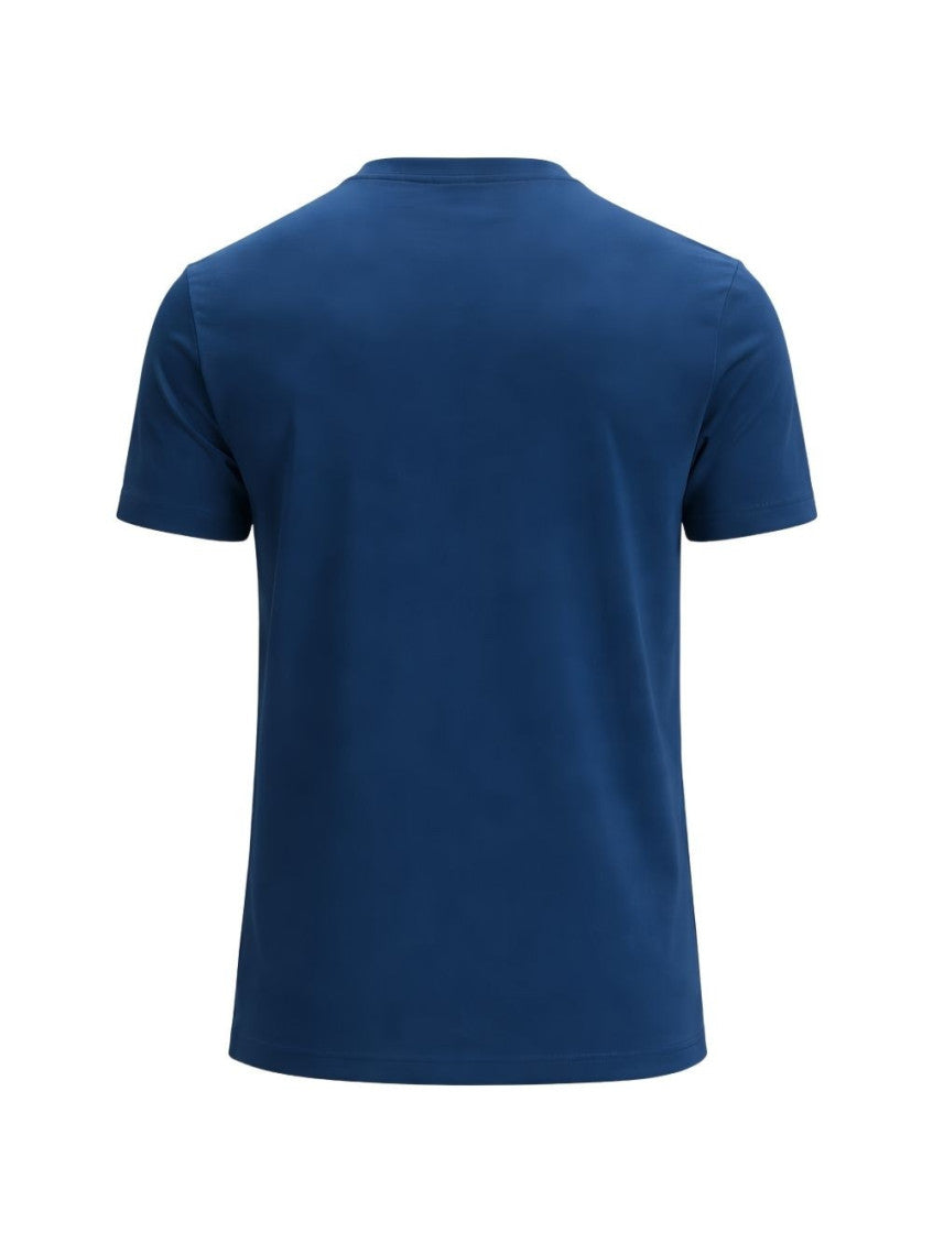 Navy Blue Solid T-Shirt 2
