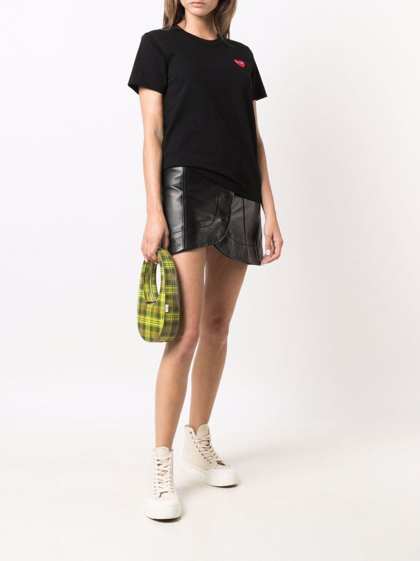 Black Heart-embroidery T-shirt 5