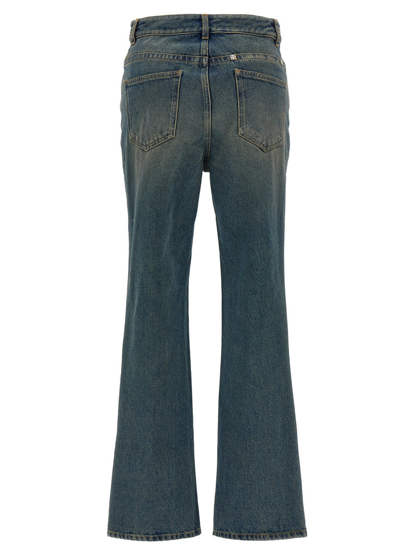 Blue Chain Bootcut Leg Jeans 2