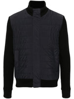 Black Padded Bomber Jacket 1