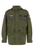 Green Logo Patch Military Jacket 1
