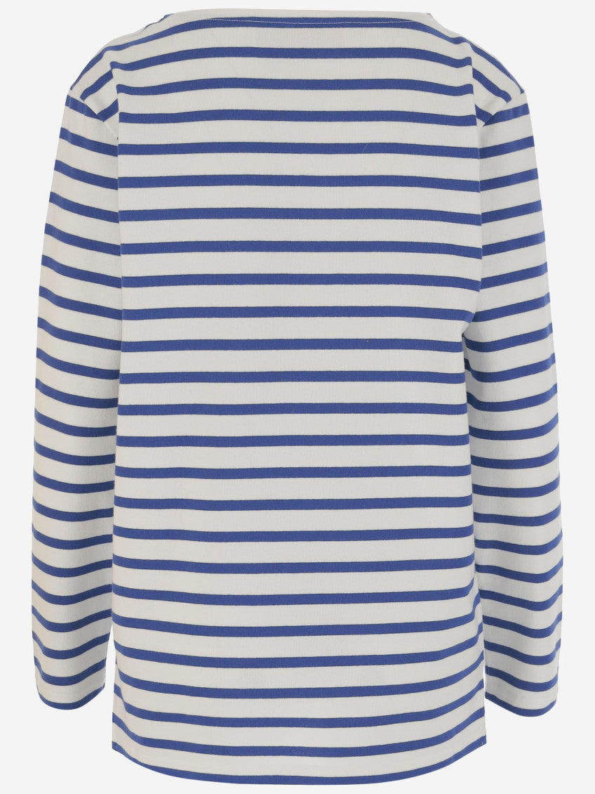 Blue Logo Striped T-Shirt 2