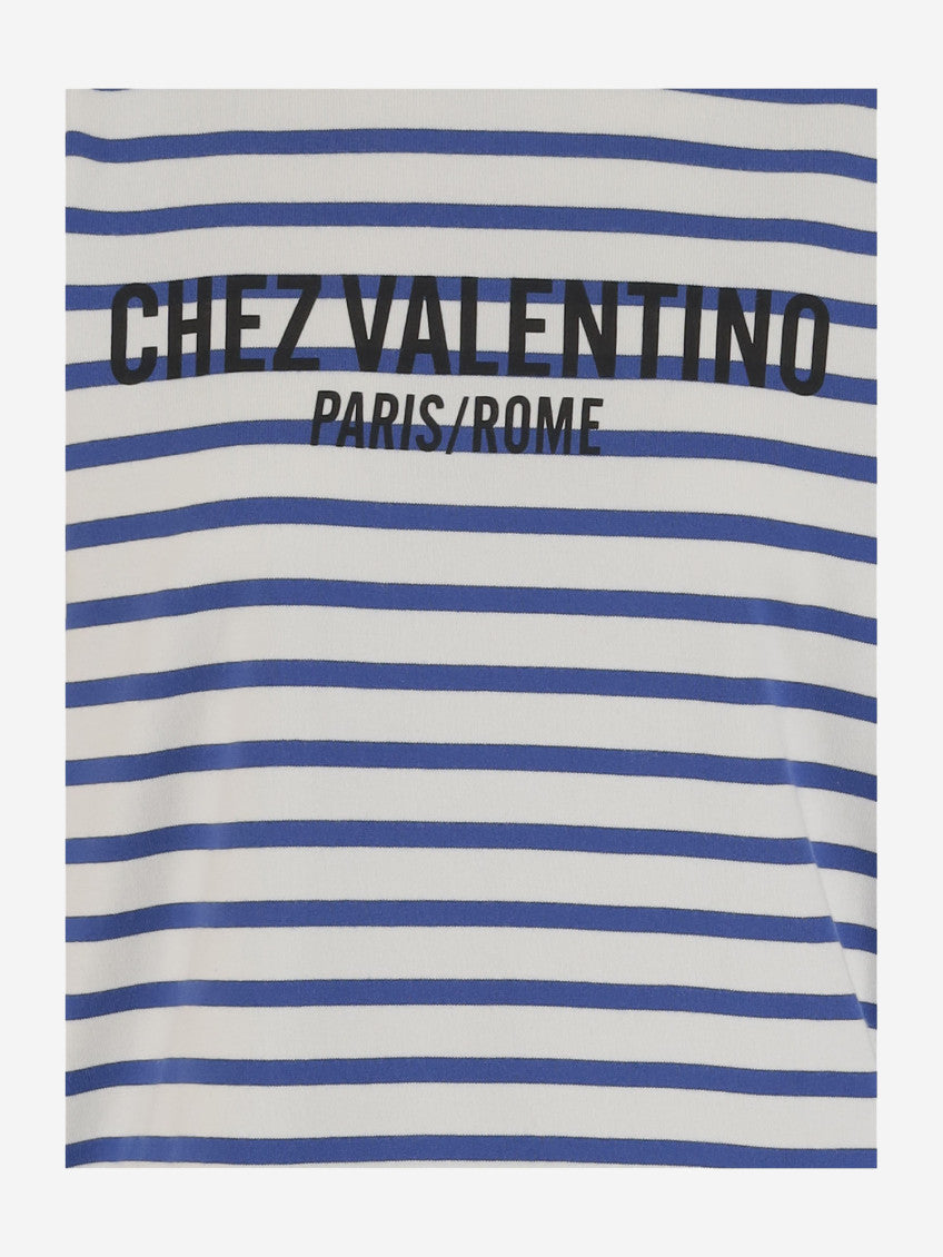 Blue Logo Striped T-Shirt 3