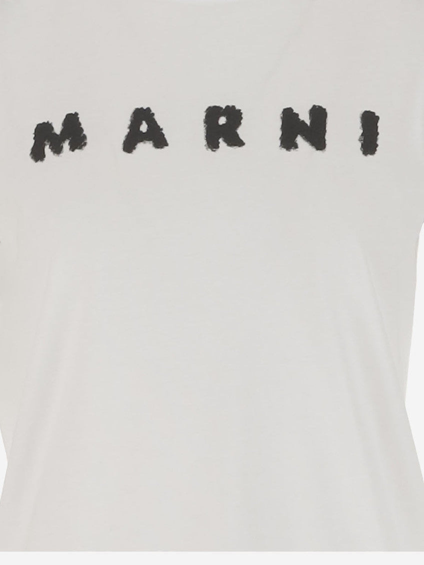 White Crewneck Logo T-Shirt 3