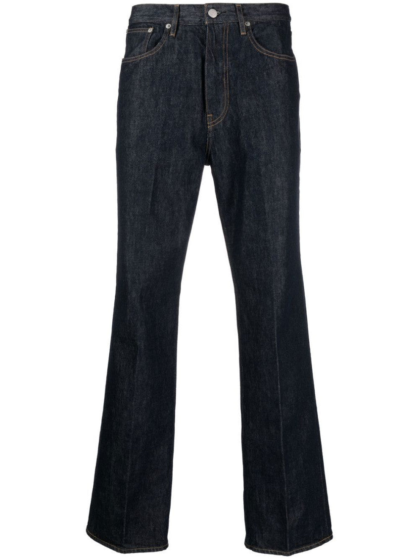 Blue Twist Straight-Leg Jeans 1