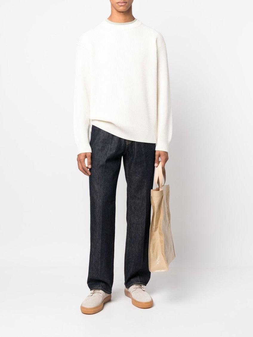 Blue Twist Straight-Leg Jeans 2