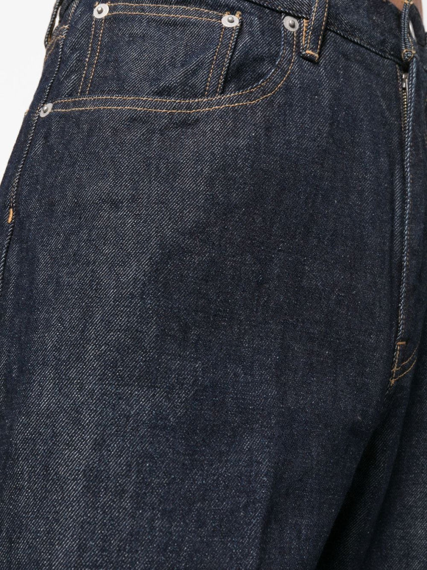 Blue Twist Straight-Leg Jeans 5
