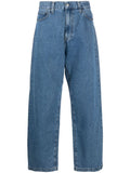 Blue Logo Patch Jeans 1