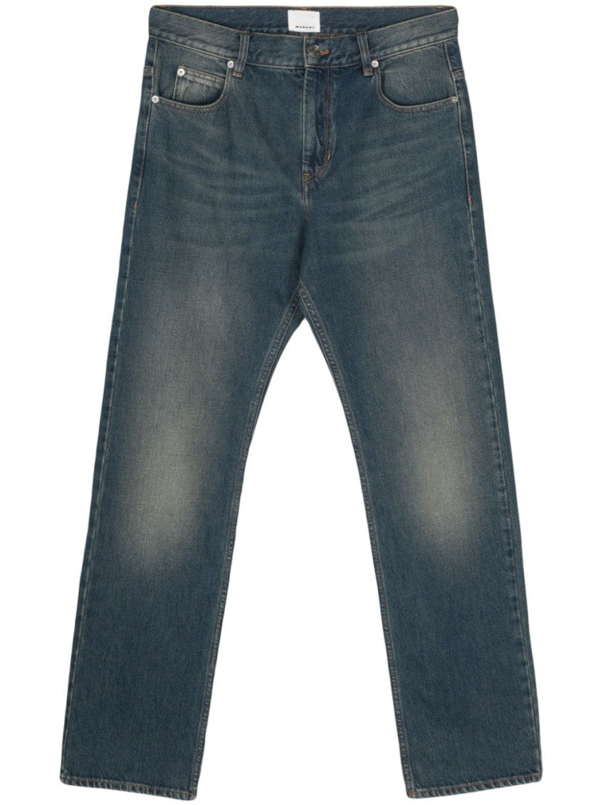 Navy Blue Printed trousers 1