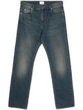 Navy Blue Printed trousers 1