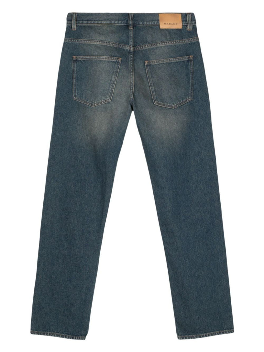 Navy Blue Printed trousers 2