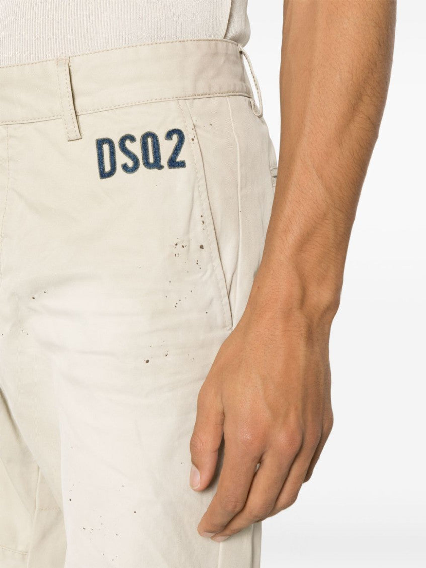 Beige Cotton trousers 2