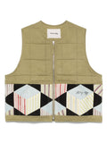 Green Sleeveless Zip Vest 1