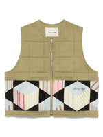 Green Sleeveless Zip Vest 1