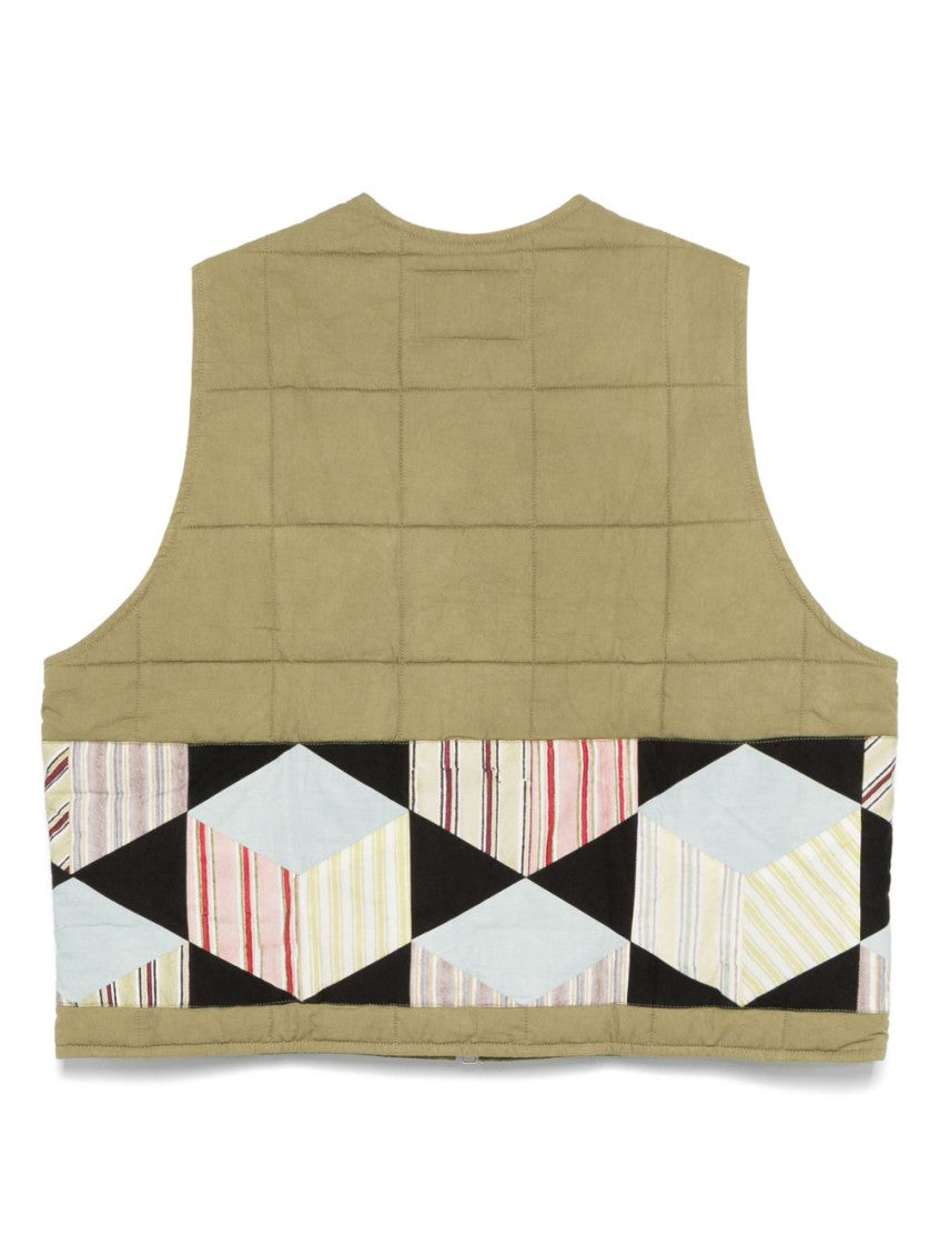 Green Sleeveless Zip Vest 2