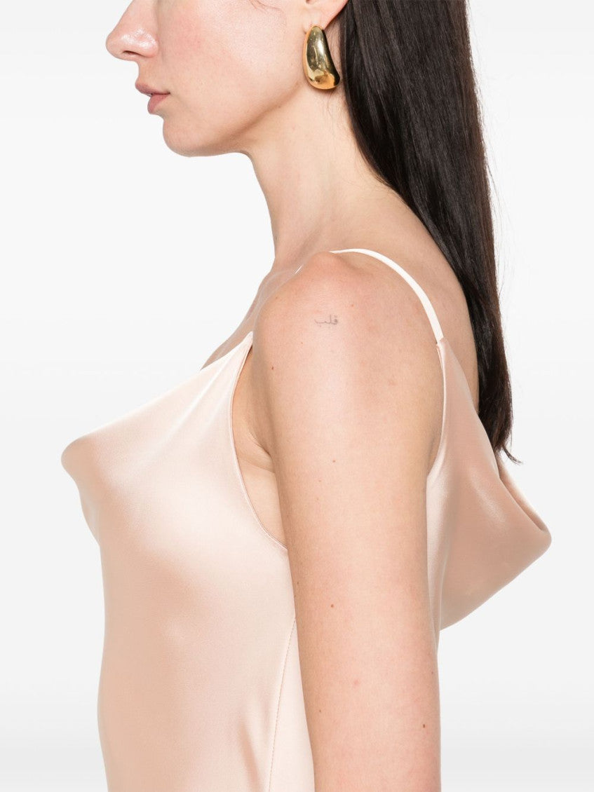 Beige Maria Slip Gown Dress 2