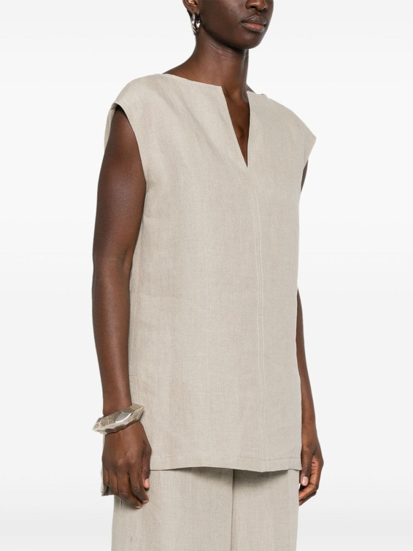 Beige Colimbo Sleeveless Top 3