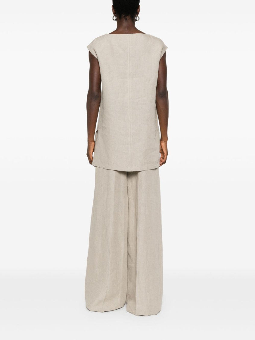 Beige Colimbo Sleeveless Top 5