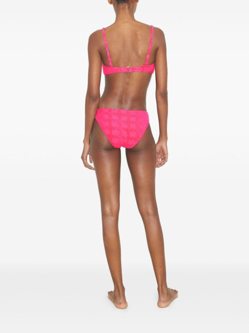 Bold Pink Terry Bikini Top 3