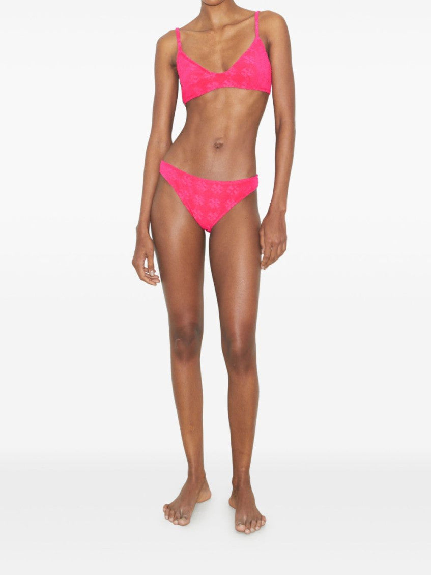 Bold Pink Terry Bikini Top 4